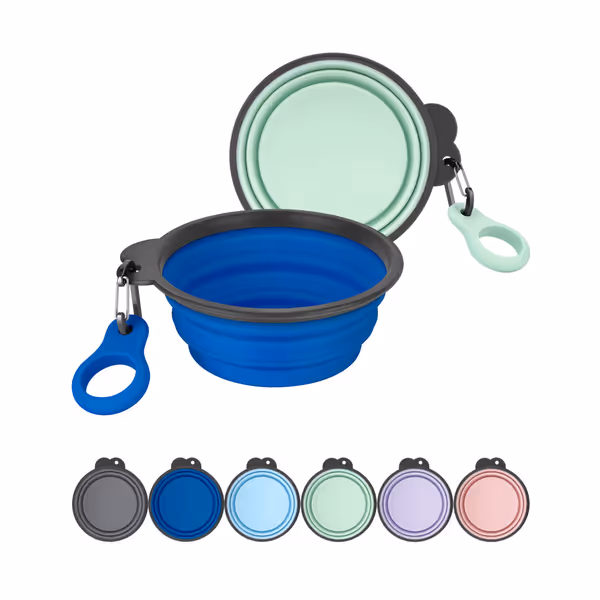 Aonkey Collapsible Dog Bowls with Bottle Carrier